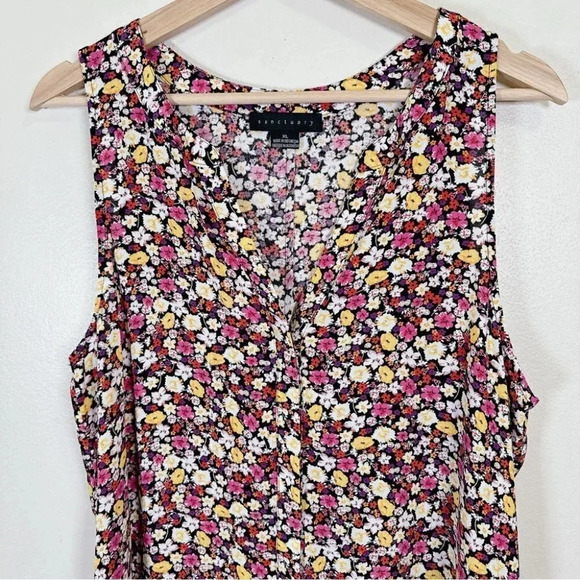 Sanctuary Craft Sleeveless Floral-Print Top - Picture 7 of 16